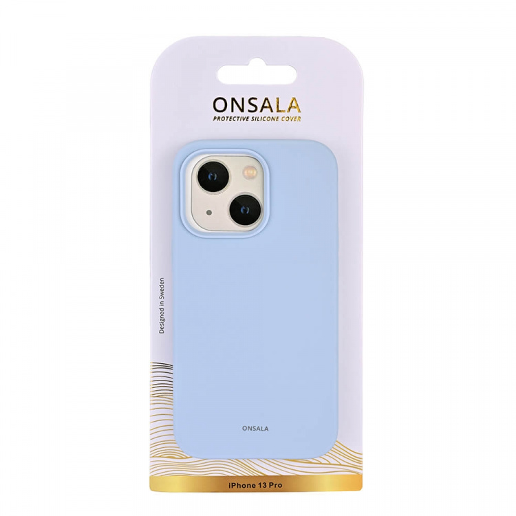 Onsala Mobilskal Silikon Light Blue - iPhone 13 Pro