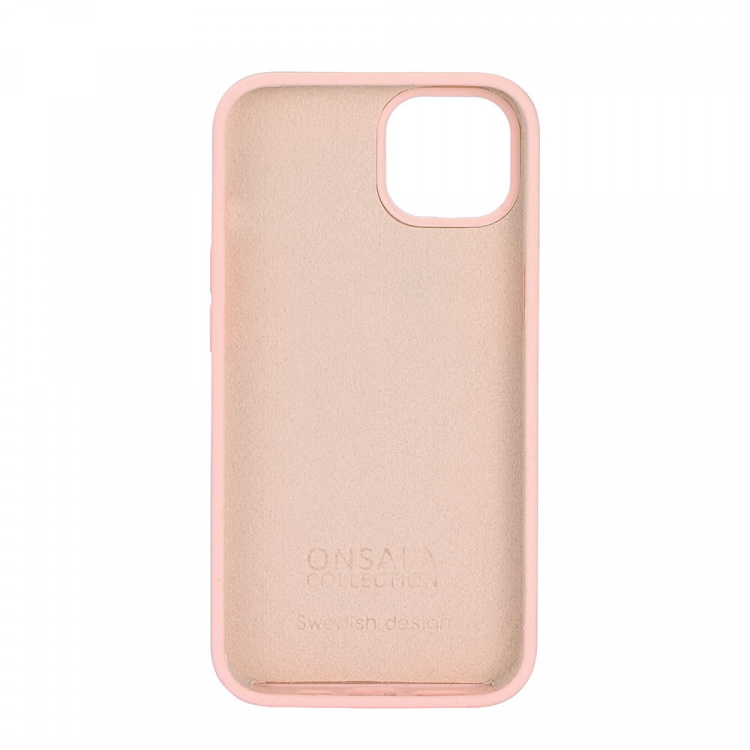ONSALA Mobilskal Silikon Chalk Pink iPhone 13