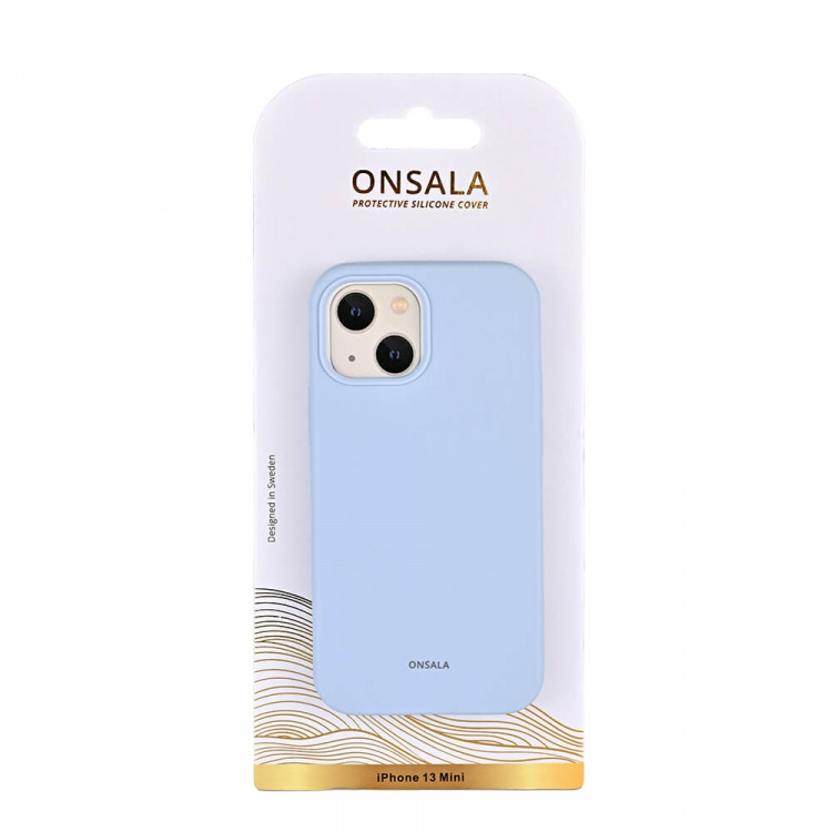 Onsala Mobilskal Silikon Light Blue - iPhone 13 Mini Onsala Mobilskal Silikon Light Blue - iPhone 13 Mini