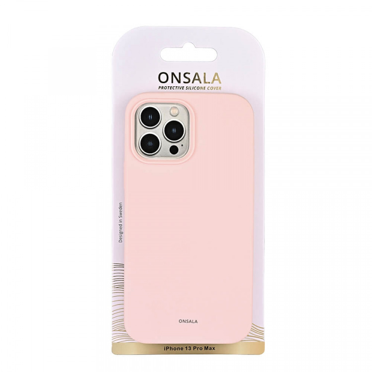 Onsala Mobilskal Silikon Chalk Pink - iPhone 13 Pro Max