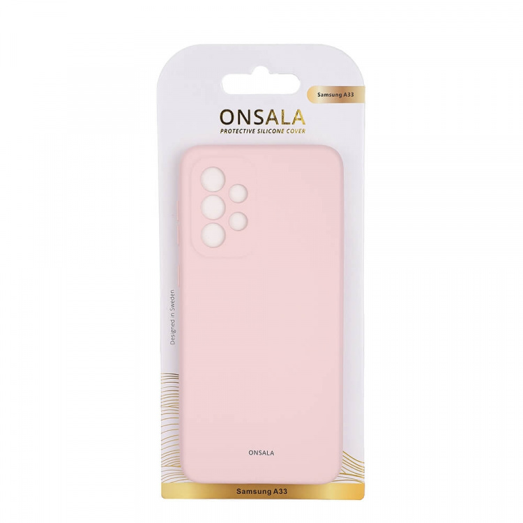 Onsala Mobilskal Silikon Chalk Pink - Samsung A33