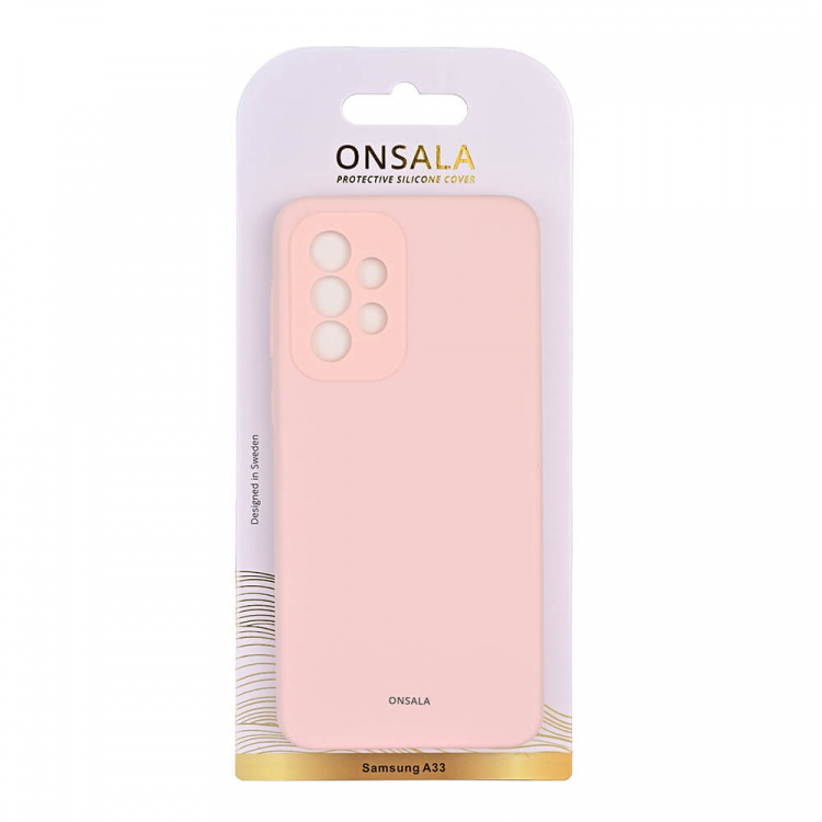 Onsala Mobilskal Silikon Chalk Pink - Samsung A33