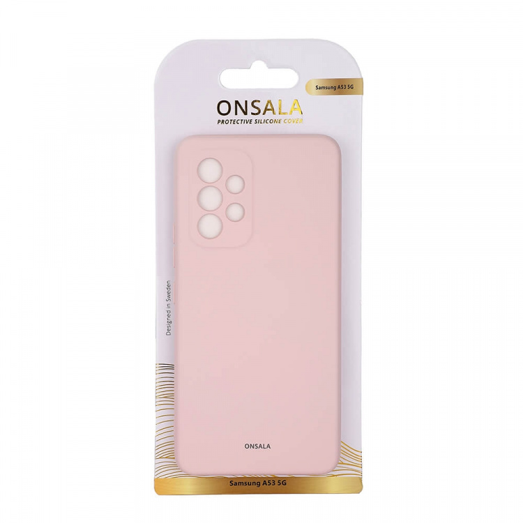 Onsala Mobilskal Silikon Chalk Pink - Samsung A53