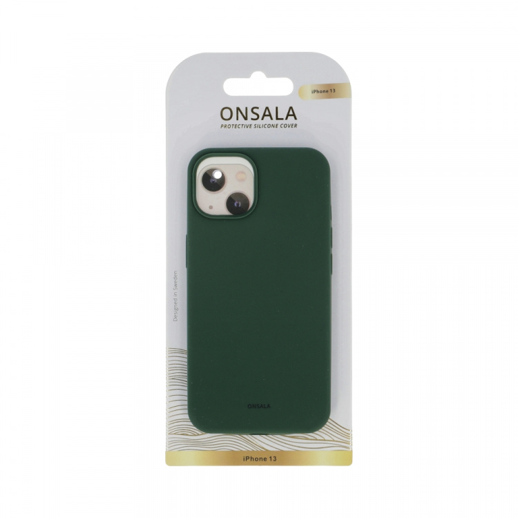 Onsala Mobilskal Silikon Olive Green - iPhone 13