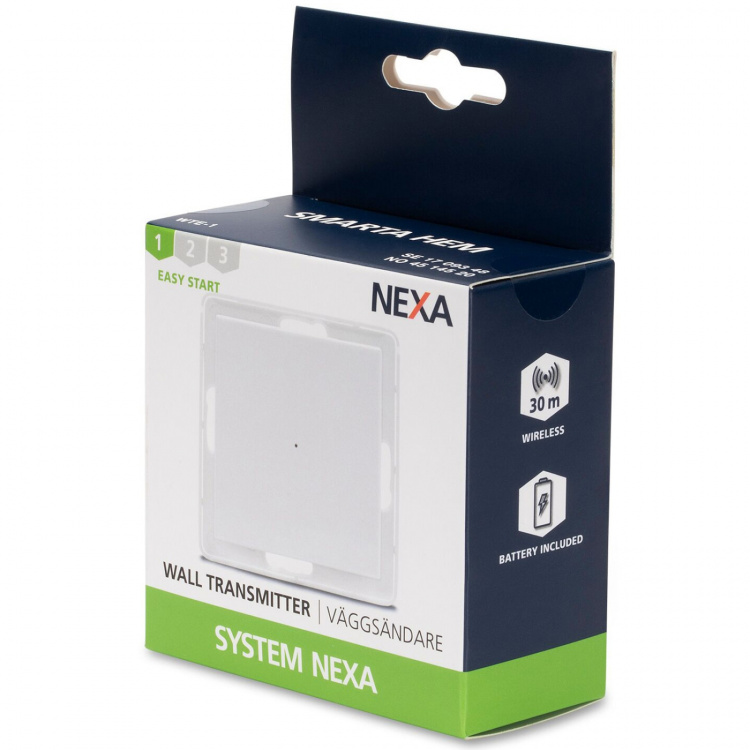 Nexa WTE-1 Väggsändare 1-kanal Vit