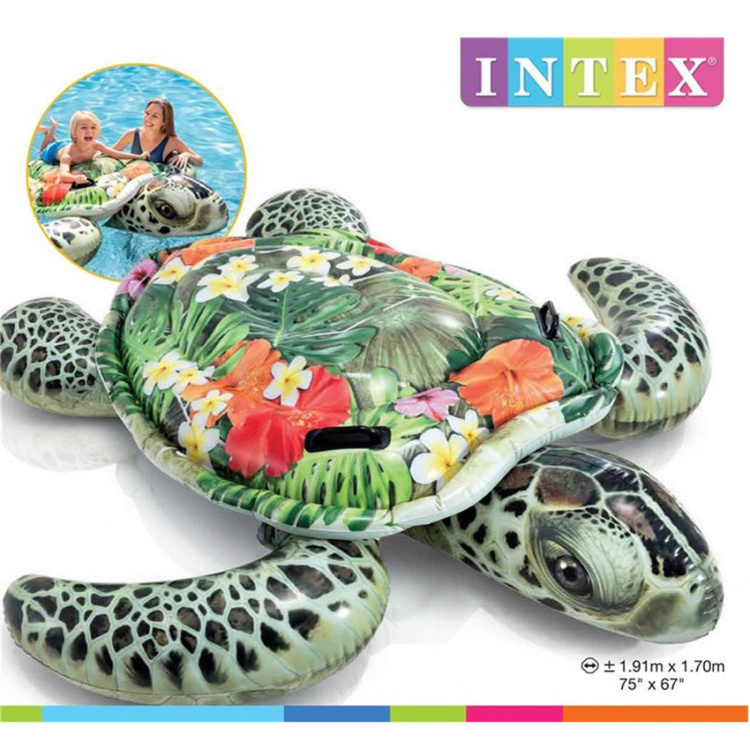 Intex Ride-On Realistisk Sköldpadda 191x170cm