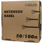 LogiLink Nätverkskabel Installation CAT6 U/UTP CCA 100m
