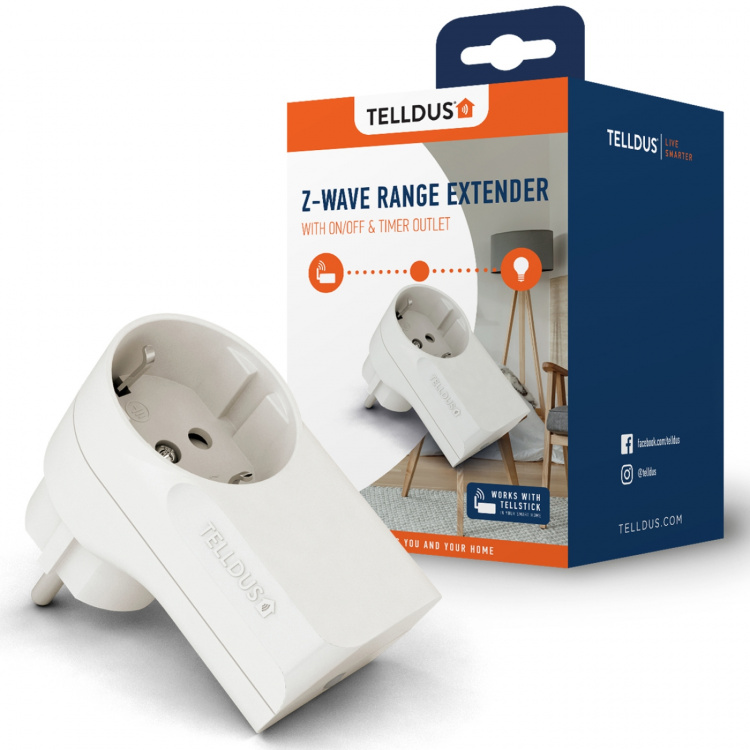 Telldus Z-Wave Uttag med range extend