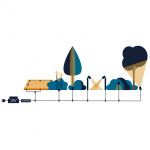 LightsOn Ice 10m ljusgardin med nedhäng på 30-70cm LightsOn Ice 10m ljusgardin med nedhäng på 30-70cm