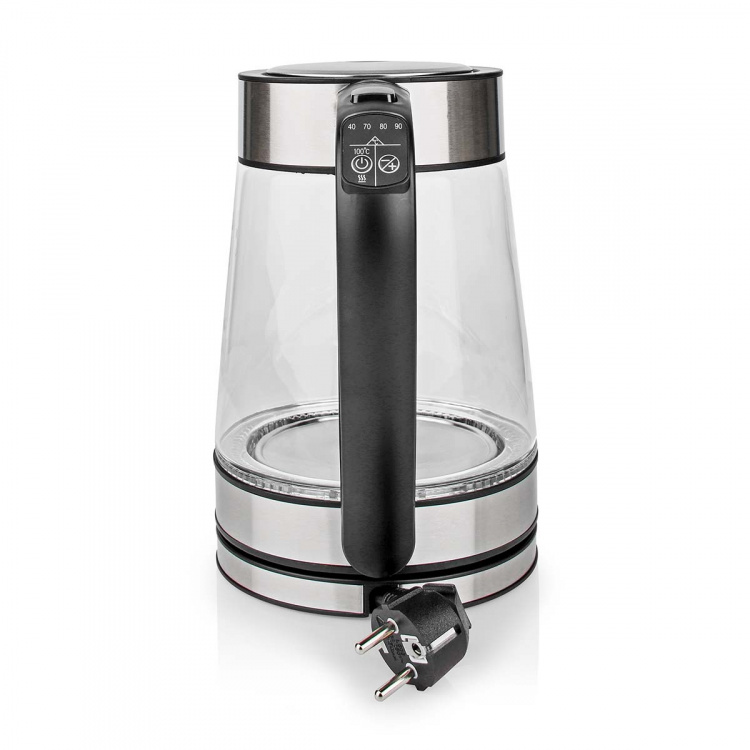 Nedis SmartLife Vatten kokare | Wi-Fi | 1.7 l | Glas | 40,60,70,80,90,100 °C | Temperatur indikator | Roterbar 360 grader | Dolt värmeelement | Strix® kontroll | Koka-tort funktion | Android™ / IOS Nedis SmartLife Vatten kokare | Wi-Fi | 1.7 l | Glas | 40,60,70,80,90,100 °C | Temperatur indikator | Roterbar 360 grader | Dolt värmeelement | Strix® kontroll | Koka-tort funktion | Android™ / IOS