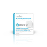 Nedis SmartLife Rökdetektor | Wi-Fi | Batteridriven | Givarlivscykel: 10 år | EN 14604 | Max. batteritid: 24 Månader | 85 dB | Vit | 1 st