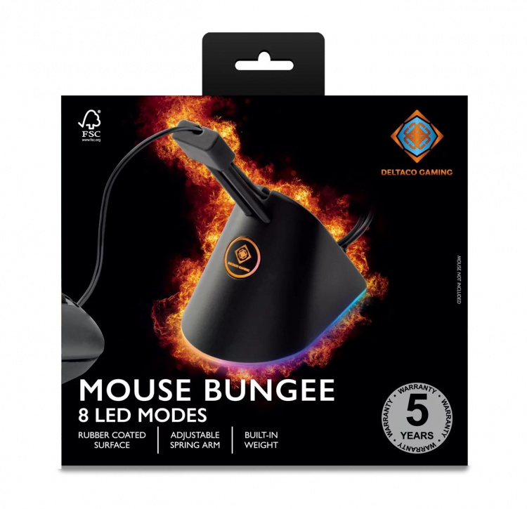 deltaco_gaming Mouse Bungee, svart/RGB