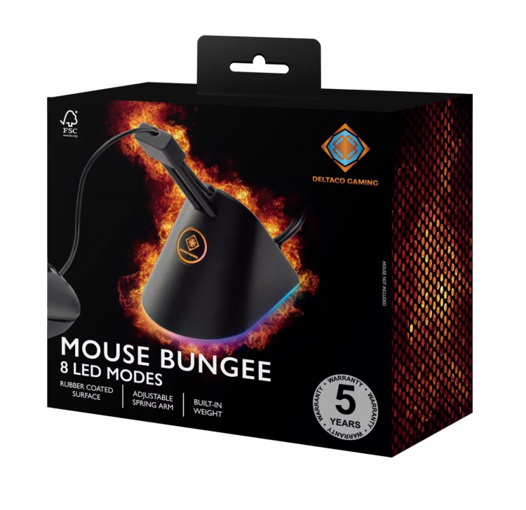 deltaco_gaming Mouse Bungee, svart/RGB