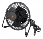 deltaco_gaming USB desktop fan with clock, black