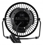 deltaco_gaming USB desktop fan with clock, black