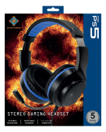 deltaco_gaming Headset for Sony Playstation 5, 2m cable, 40mm element, blac