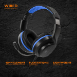 deltaco_gaming Headset for Sony Playstation 5, 2m cable, 40mm element, blac