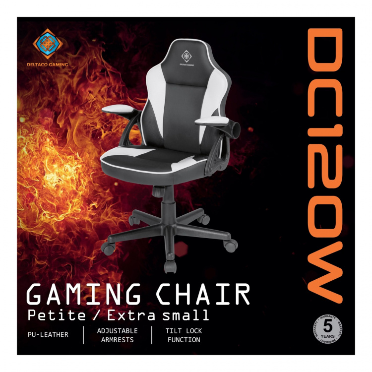 deltaco_gaming DC120 Junior Gaming Chair, Artificial leather, height adjust