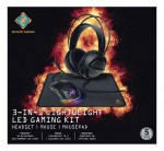 deltaco_gaming Kit 3-in-1 Headset Mouse Mousepad, black with LEDs