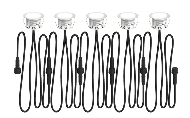 Deltaco Smart H decklight extens kit 5 lights warm white light RGB