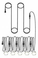 Deltaco Smart H decklight extens kit 5 lights warm white light RGB