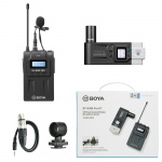 BOYA Wireless Mic, UHF Dual-Channel Wireless Microphone System