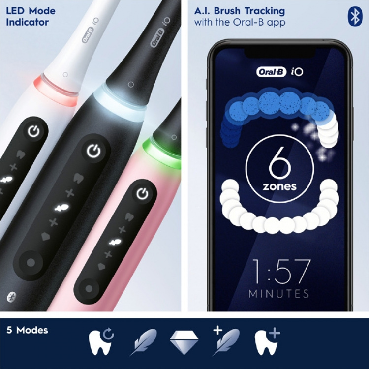 Oral B Eltandborste iO5s Matt Black Oral B Eltandborste iO5s Matt Black