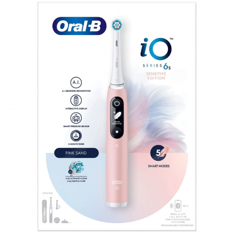 Oral B Eltandborste iO6 Series M6 Pink Oral B Eltandborste iO6 Series M6 Pink