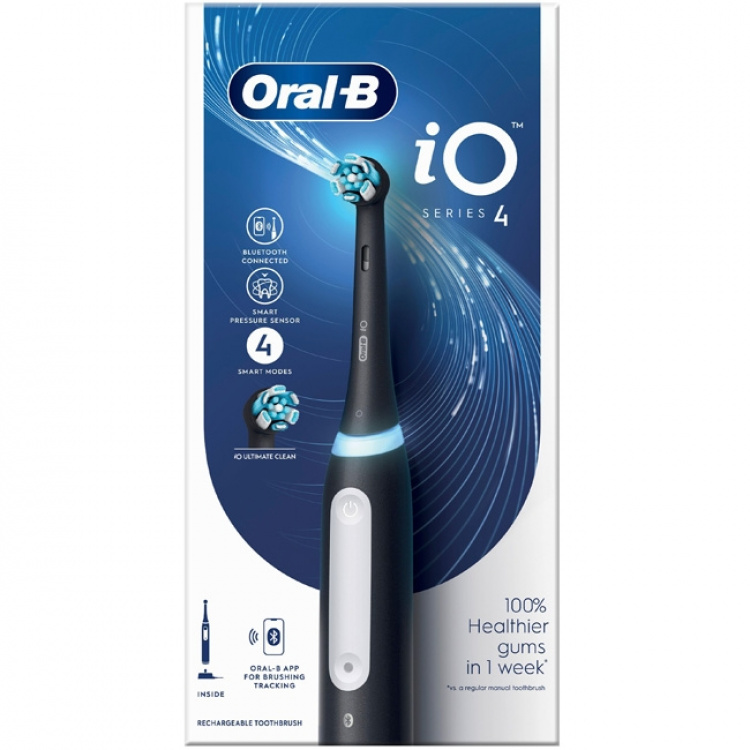 Oral B Eltandborste iO4 Matt Black Without TC
