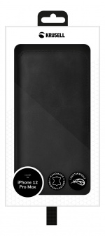 iPhone 12 Pro Max Telefonplånbok läder, svart