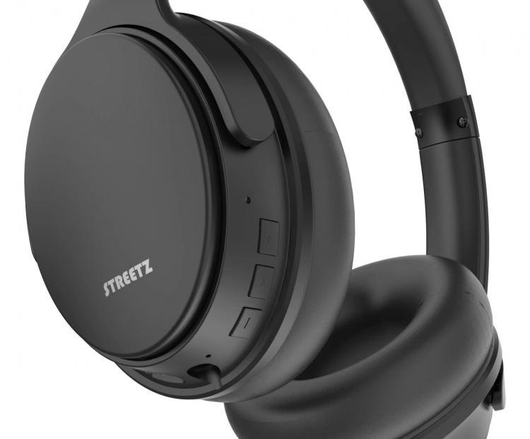streetz BT500 BT noise-cancelling headphones mic. black streetz BT500 BT noise-cancelling headphones mic. black