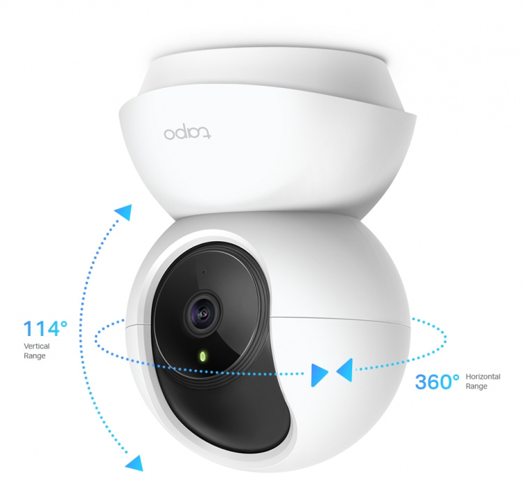 tplink Pan/Tilt Home Security Wi-Fi Camera, High Definition Video