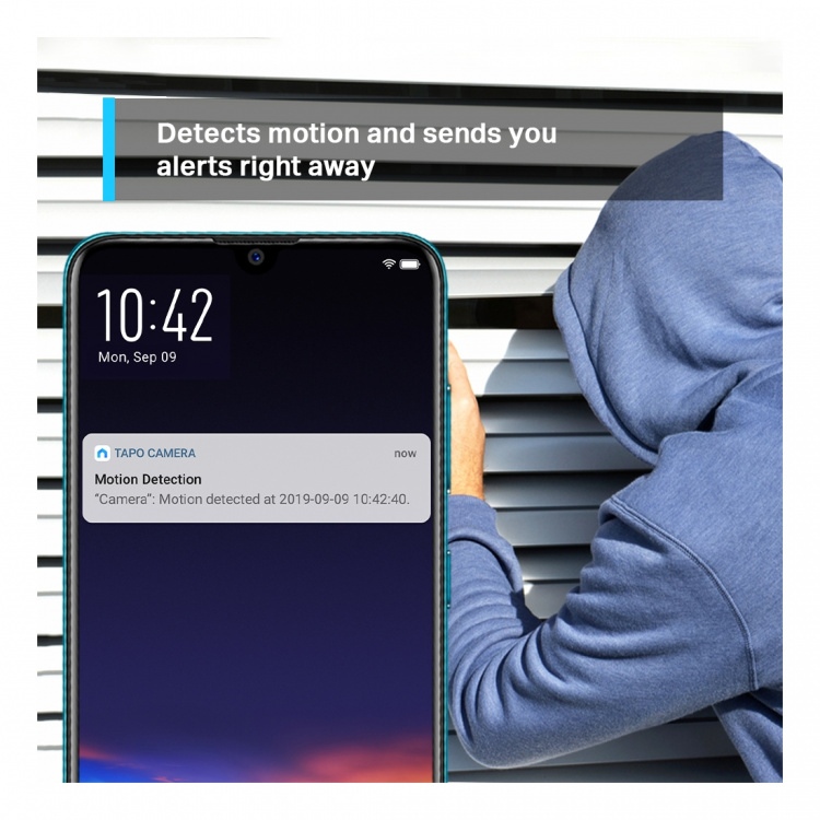 tplink Pan/Tilt Home Security Wi-Fi Camera, High Definition Video