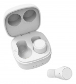 streetz True Wireless stay-in-ear, dual earbuds, charge case, white