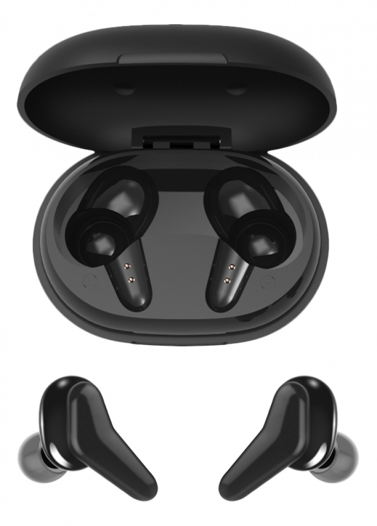 STREETZ True Wireless Stereo in-ear, dual earbuds, charge case, black STREETZ True Wireless Stereo in-ear, dual earbuds, charge case, black