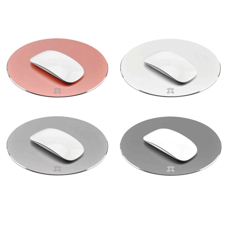 XtremeMac Round aluminum mouse pads - Rose Gold