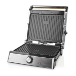 Nedis Kontaktgrill | 2000 W | 29 x 23 cm | Justerbar temperaturkontroll | Plast / Rostfritt stål