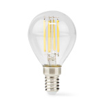 Nedis LED-lampa Lampa E14 | G45 | 4.5 W | 470 lm | 2700 K | Dimbar | Varm Vit | Retrostil | 1 st. | Tydlig