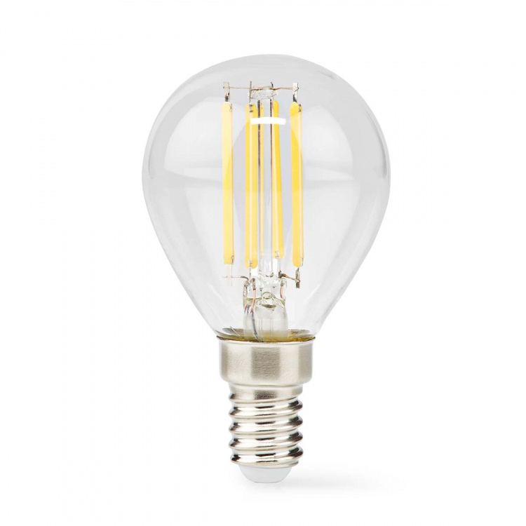 Nedis LED-lampa Lampa E14 | G45 | 4.5 W | 470 lm | 2700 K | Dimbar | Varm Vit | Retrostil | 1 st. | Tydlig