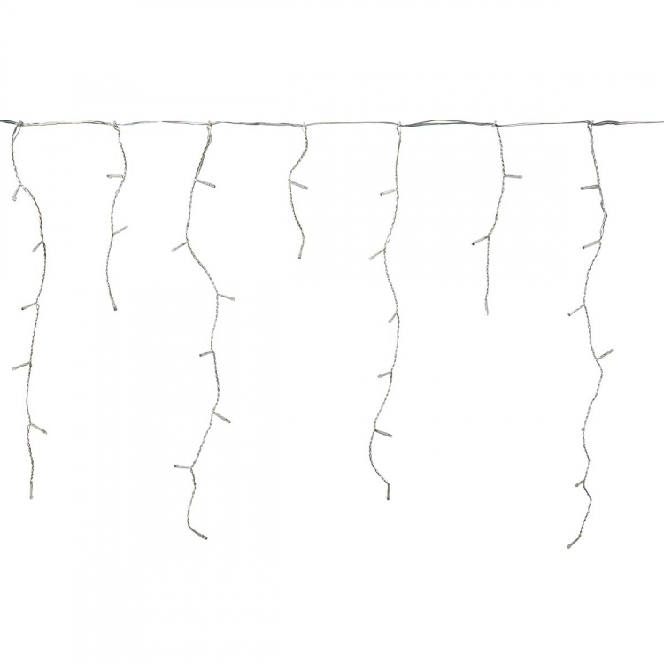 Nedis Dekorativa Istapps ljus | 180 LED\'s | Kall Vit | 5.90 m | Ljuseffekter: 7 | Strömadapter