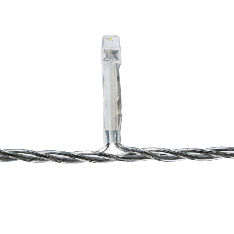 Nedis Dekorativa Istapps ljus | 180 LED\'s | Kall Vit | 5.90 m | Ljuseffekter: 7 | Strömadapter