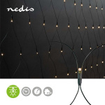 Nedis Dekorativa Nätljus | Varm Vit | 160 LED\'s | 2 x 1 m | Ljuseffekter: 7 | Inomhus eller Utomhus | Strömadapter