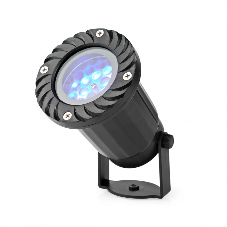 Nedis Dekorativt Ljus | LED-projektor för snöflingor | Vita och blå iskristaller | Inomhus eller Utomhus