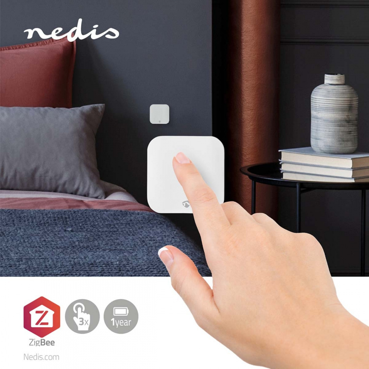 Nedis SmartLife Strömbrytare | Väggfäste | Android™ / IOS | Plast | Vit Nedis SmartLife Strömbrytare | Väggfäste | Android™ / IOS | Plast | Vit