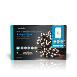Nedis SmartLife Julbelysning | Sträng | Wi-Fi | Varm Vit | 100 LED\'s | 10.0 m | Android™ / IOS Nedis SmartLife Julbelysning | Sträng | Wi-Fi | Varm Vit | 100 LED\'s | 10.0 m | Android™ / IOS