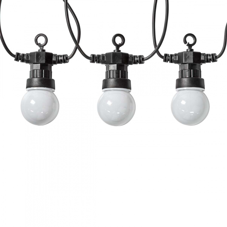 Nedis SmartLife Dekorativa Lampor | Festljus | Wi-Fi | RGB / Vit | 10 LED\'s | 9.00 m | Android™ / IOS | Glödlampediameter: 50 mm Nedis SmartLife Dekorativa Lampor | Festljus | Wi-Fi | RGB / Vit | 10 LED\'s | 9.00 m | Android™ / IOS | Glödlampediameter: 50 mm