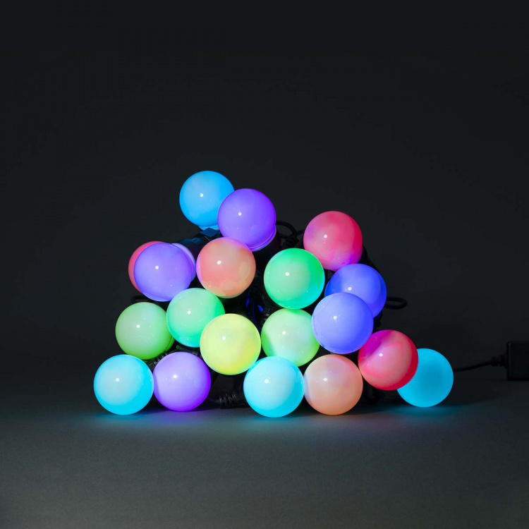 Nedis SmartLife Dekorativa Lampor | Festljus | Wi-Fi | RGB / Vit | 20 LED\'s | 10 m | Android™ / IOS | Glödlampediameter: 50 mm Nedis SmartLife Dekorativa Lampor | Festljus | Wi-Fi | RGB / Vit | 20 LED\'s | 10 m | Android™ / IOS | Glödlampediameter: 50 mm