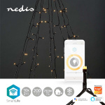 Nedis SmartLife Julbelysning | Träd | Wi-Fi | Varm Vit | 200 LED\'s | 20.0 m | 10 x 2 m | Android™ / IOS