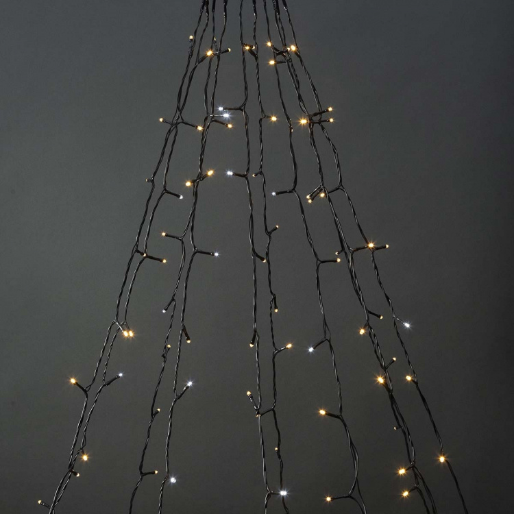 Nedis SmartLife Julbelysning | Träd | Wi-Fi | Varm till cool vit | 200 LED\'s | 20.0 m | 10 x 2 m | Android™ / IOS