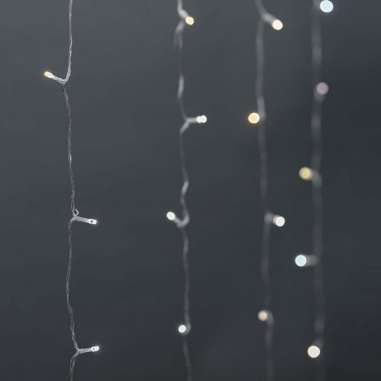 Nedis SmartLife Julbelysning | Ridå | Wi-Fi | Varm till cool vit | 200 LED\'s | 3 m | Android™ / IOS